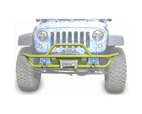Steinjager Bumper, Front, Tube Wrangler JK 2007-2018 Gecko Green