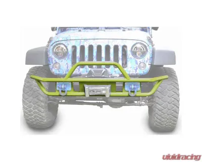 Steinjager Bumper, Front, Tube Wrangler JK 2007-2018 Gecko Green - J0048134