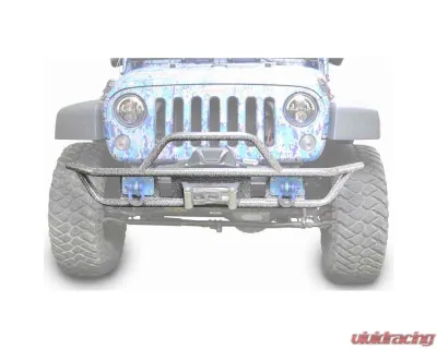 Steinjager Bumper, Front, Tube Wrangler JK 2007-2018 Gray Hammertone - J0048130