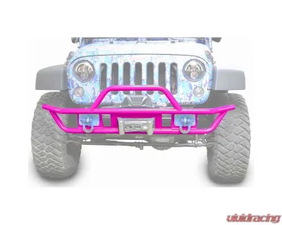 Steinjager Bumper, Front, Tube Wrangler JK 2007-2018 Hot Pink - J0048135