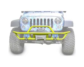Steinjager Bumper, Front, Tube Wrangler JK 2007-2018 Neon Yellow