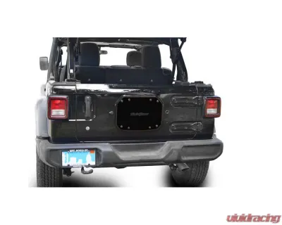 Steinjager Spare Tire Carrier Delete Plate Wrangler JL 2018 to Present Black - J0048210