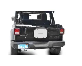 Steinjager Spare Tire Carrier Delete Plate Wrangler JL 2018 to Present Cloud White