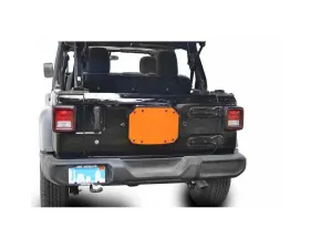 Steinjager Spare Tire Carrier Delete Plate Wrangler JL 2018 to Present Fluorescent Orange