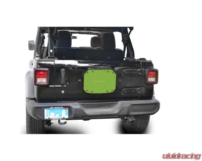 Steinjager Spare Tire Carrier Delete Plate Wrangler JL 2018 to Present Gecko Green - J0048225
