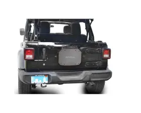 Steinjager Spare Tire Carrier Delete Plate Wrangler JL 2018 to Present Gray Hammertone