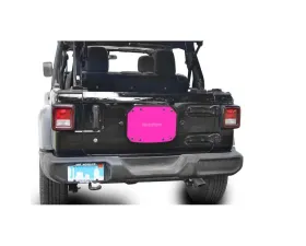 Steinjager Spare Tire Carrier Delete Plate Wrangler JL 2018 to Present Hot Pink