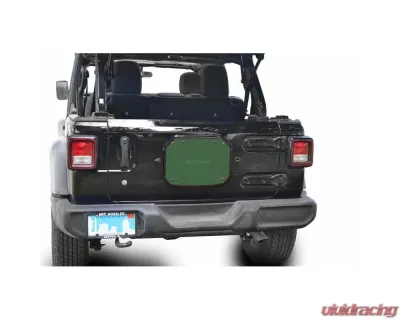 Steinjager Spare Tire Carrier Delete Plate Wrangler JL 2018 to Present Locas Green - J0048218