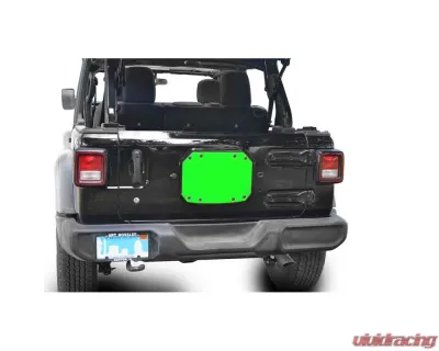 Steinjager Spare Tire Carrier Delete Plate Wrangler JL 2018 to Present Neon Green - J0048216