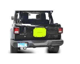Steinjager Spare Tire Carrier Delete Plate Wrangler JL 2018 to Present Neon Yellow