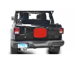 Steinjager Spare Tire Carrier Delete Plate Wrangler JL 2018 to Present Red Baron