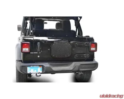 Steinjager Spare Tire Carrier Delete Plate Wrangler JL 2018 to Present Texturized Black - J0048220