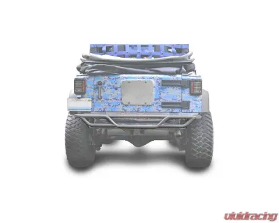 Steinjager Bumpers Wrangler JK 2007-2018 Bumper, Rear, Tube Gray Hammertone - J0048169