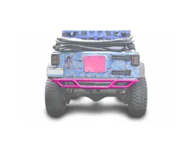 Steinjager Bumpers Wrangler JK 2007-2018 Bumper, Rear, Tube Hot Pink