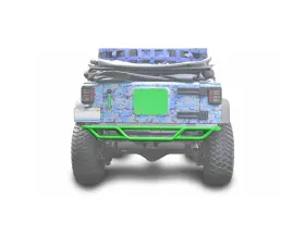 Steinjager Bumpers Wrangler JK 2007-2018 Bumper, Rear, Tube Neon Green