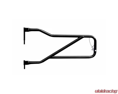 Steinjager Doors, Tubular Gladiator JT 2019 to Present Black Front Doors - J0048935