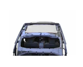 Steinjager Tops, Fabric Teddy Wrangler JL 2018 to Present Front Seats only White