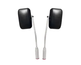 Steinjager Mirror Wrangler JK 2007-2018 Door Hinge Mounted Poly Isolated Bare Metal