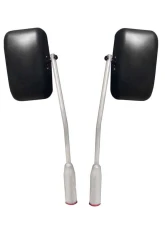 Steinjager Mirror Wrangler JK 2007-2018 Door Hinge Mounted Poly Isolated Bare Metal                                     - J0041453 - Image 4