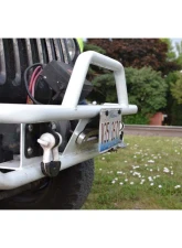Steinjager License Plate Relocation Kit Wrangler JK 2007-2018 Fits Steinjager Tube Bumper with Hawse Fairlead Bare                                     - J0048427 - Image 2