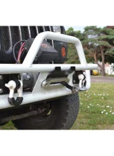 Steinjager License Plate Relocation Kit Wrangler JK 2007-2018 Fits Steinjager Tube Bumper with Hawse Fairlead Bare                                     - J0048427 - Image 3
