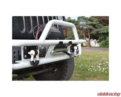 Steinjager License Plate Relocation Kit Wrangler JK 2007-2018 Fits Steinjager Tube Bumper with Hawse Fairlead Bare - J0048427