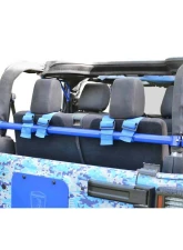 Steinjager Harness Bar Kit Wrangler JK 2007-2018 2 Door Rear Southwest Blue                                     - J0048268 - Image 3
