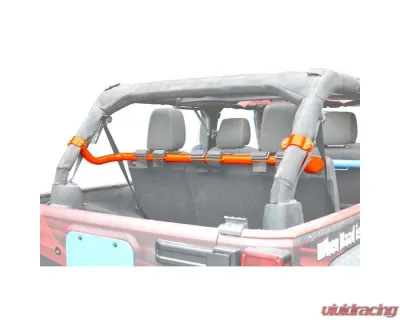 Steinjager Harness Bar Kit Wrangler JK 2007-2018 4 Door Rear Fluorescent Orange - J0048464