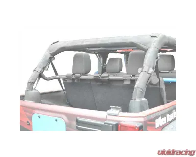 Steinjager Harness Bar Kit Wrangler JK 2007-2018 4 Door Rear Gray Hammertone - J0048474