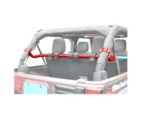 Steinjager Harness Bar Kit Wrangler JK 2007-2018 4 Door Rear Red Baron