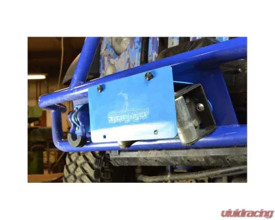 Steinjager License Plate Relocation Kit Wrangler JK 2007-2018 Fits Steinjager Tube Bumper with Roller Fairlead Bare - J0048549