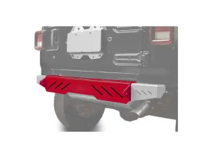 Steinjager Bumpers Wrangler JL 2018 to Present Bumper, Rear Cap Style Red Baron