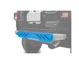 Steinjager Bumpers Wrangler JL 2018 to Present Bumper, Rear Cap Style Playboy Blue