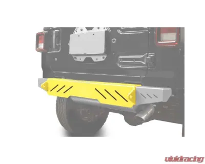 Steinjager Bumpers Wrangler JL 2018 to Present Bumper, Rear Cap Style Lemon Peel - J0048623