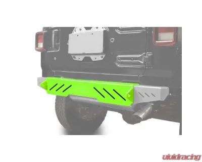 Steinjager Bumpers Wrangler JL 2018 to Present Bumper, Rear Cap Style Neon Green - J0048624