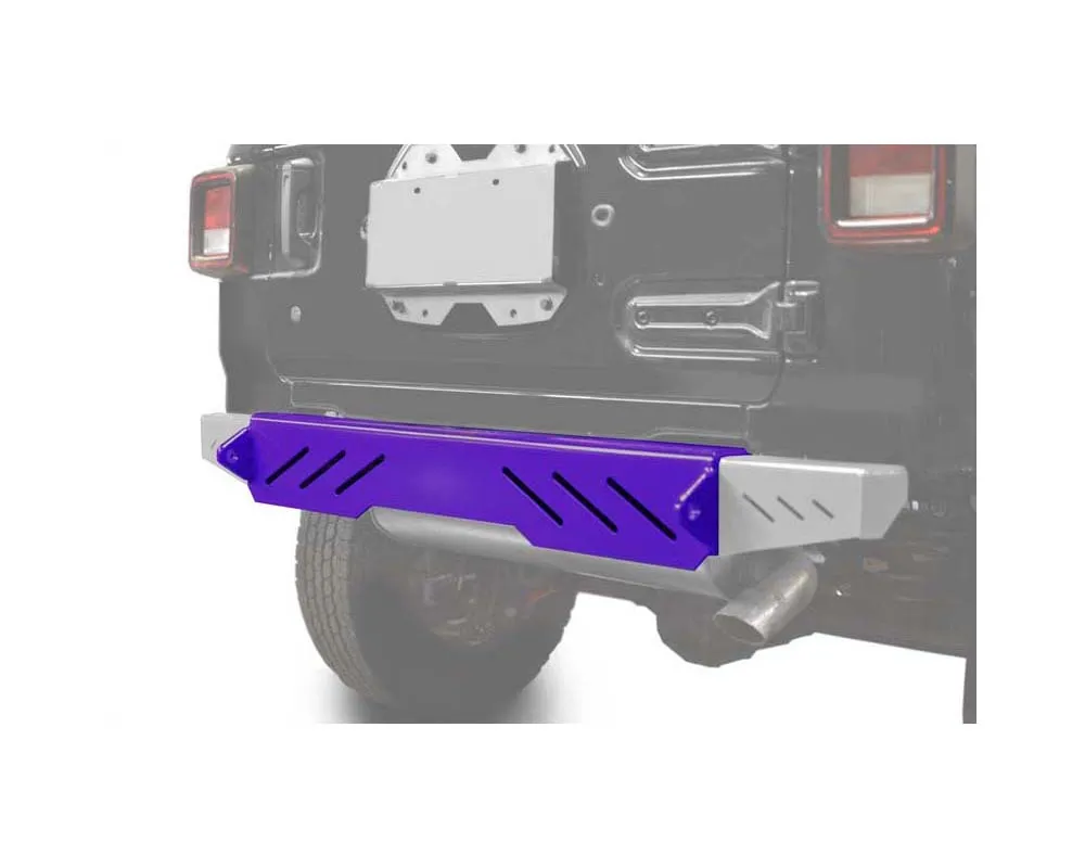 Steinjager Bumpers Wrangler JL 2018 to Present Bumper, Rear Cap Style Sinbad Purple - J0048630