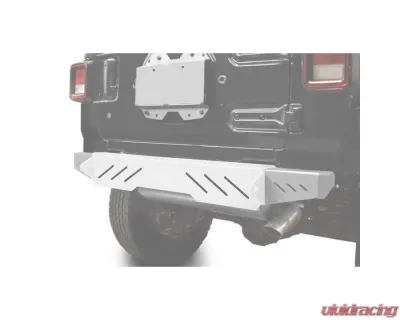 Steinjager Bumpers Wrangler JL 2018 to Present Bumper, Rear Cap Style Cloud White - J0048631