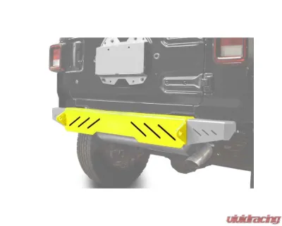 Steinjager Bumpers Wrangler JL 2018 to Present Bumper, Rear Cap Style Neon Yellow - J0048632