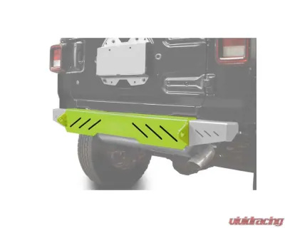 Steinjager Bumpers Wrangler JL 2018 to Present Bumper, Rear Cap Style Gecko Green - J0048633