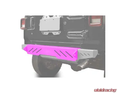 Steinjager Bumpers Wrangler JL 2018 to Present Bumper, Rear Cap Style Hot Pink - J0048634