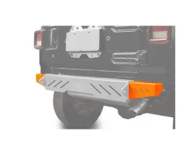 Steinjager Bumpers Wrangler JL 2018 to Present Bumper End Caps, Rear Cap Style Fluorescent Orange