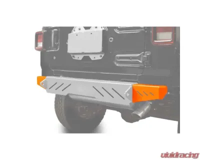Steinjager Bumpers Wrangler JL 2018 to Present Bumper End Caps, Rear Cap Style Fluorescent Orange - J0048590