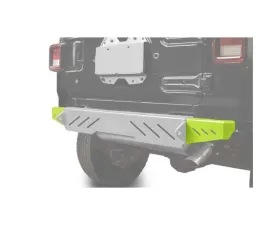 Steinjager Bumpers Wrangler JL 2018 to Present Bumper End Caps, Rear Cap Style Gecko Green