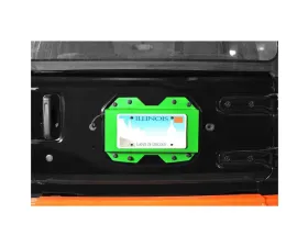 Steinjager Rear License Plate Relocator  Wrangler JL 2018 to Present Neon Green