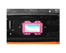 Steinjager Rear License Plate Relocator  Wrangler JL 2018 to Present Pinky