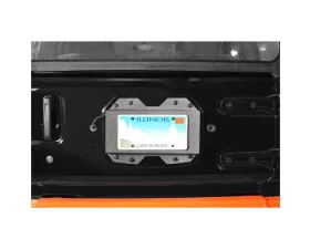 Steinjager Rear License Plate Relocator  Wrangler JL 2018 to Present Gray Hammertone
