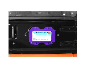 Steinjager Rear License Plate Relocator  Wrangler JL 2018 to Present Sinbad Purple