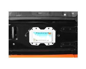 Steinjager Rear License Plate Relocator  Wrangler JL 2018 to Present Cloud White
