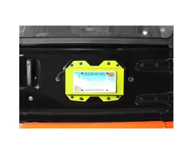 Steinjager Rear License Plate Relocator  Wrangler JL 2018 to Present Neon Yellow