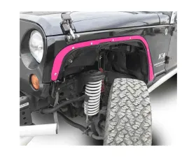 Steinjager Fender Deletes, Front Wrangler JK 2007-2018 Hot Pink